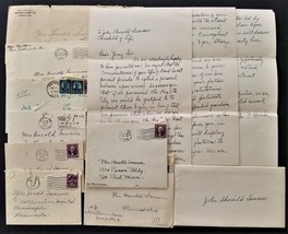 1930s Antique 9 Personal Letters St Paul Mn Sommer John Harold Agnes - £53.98 GBP