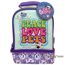 Thermos Littlest Pet Shop Double Compartment Insulated Lunch Bag Peace L... - £23.59 GBP