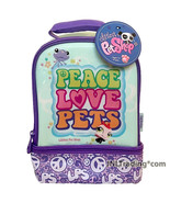Thermos Littlest Pet Shop Double Compartment Insulated Lunch Bag Peace L... - £23.90 GBP