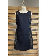 Lilly Pulitzer Matty Black Lace Trim Classic Modest Shift Dress Size 2 B... - $29.70
