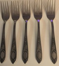 Amefa Stainless Inox Holland Lot of 5 Dessert Salad Forks 6 5/8&quot; each - £14.63 GBP