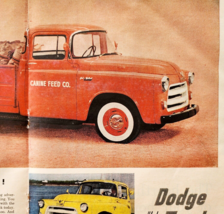 1955 Dodge Trucks Centerfold Advertisement Vintage Automobilia Canine Fe... - $39.99