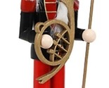 Wooden Christmas Nutcracker, 10.25&quot;,OSCAR THE POWERFUL,SOLDIER W/HORN,SU... - £17.45 GBP