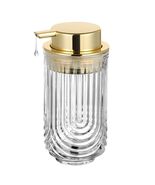 HiBidder Glass Soap Dispenser w/ Gold Pump Clear Bathroom Kitchen Decor - $307.68 MXN HiBidder Glass Soap Dispenser w/ Gold Pump Clear Bathroom Kitchen Decor - $307.68 MXN