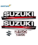 Top Cowling Sticker For Suzuki 4 Stroke 250HP Graphics/Sticker Kit Decals - £43.07 GBP