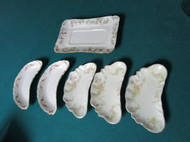Ceramic 6 Servers Dishes Bone Dishes And Tray From Limoges France [*74[ - £42.81 GBP
