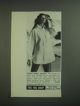 1974 The Tog Shop Terry Shirt Jacket Advertisement - £14.78 GBP