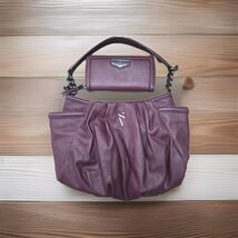 Simply Vera Alicia Pleated Hobo Bag Purse Purple with Wallet - $29.70