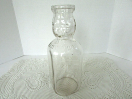 Vtg Brookfield Dairy Hellertown PA Baby Top Milk Bottle Clear Lamb Glass Co - £19.47 GBP