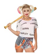 Distressed Harley Quinn T Shirt - Birds of Prey (sh) - £63.30 GBP