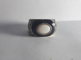 Esposito   vintage ladie Ring black enamel  (Canada) - £22.30 GBP