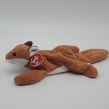 TY Beanie Baby - SLY the Fox (8 inch) - MWMT&#39;s Stuffed Animal PVC Pellets 1996 - £49.35 GBP