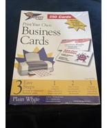 AMPAD Print Your Own BUSINESS CARDS 250 Acid Free 3.5&quot; x 2&quot; Heavyweight ... - $9.49