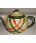 Vernon Kilns TAM O&#39;SHANTER PATTERN Plaid 5 CUP TEAPOT Made in California - $94.96 CAD