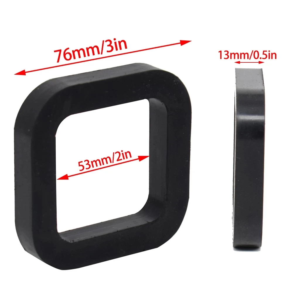 Universal 2Pc 52mm 2&quot; Hitch Receiver Silencer Pad for Adjustable Ball Mounts - £14.77 GBP