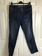 INC Denim Jeans Womens 8 Blue Curvy Fit Straight leg Dark Wash - £13.13 GBP
