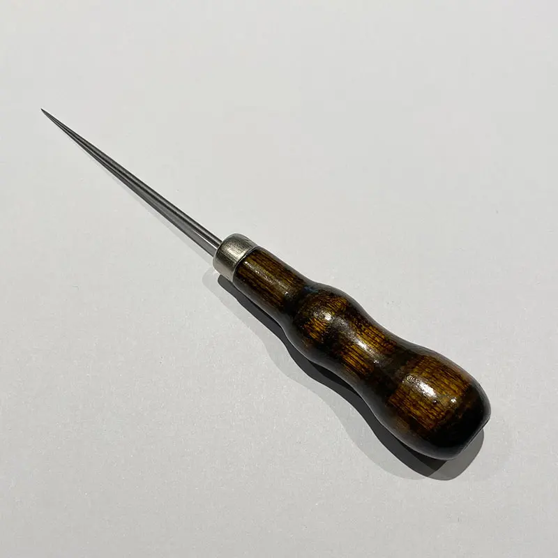1PC Durable Professional Leather  Handle Awl Tools For Leather craft Stitching S - £156.01 GBP