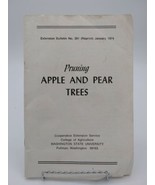 Pruning Apple and Pear Trees Booklet Washington State University CO 1974 - £6.48 GBP