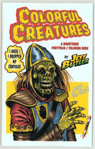 Jeff Butler SIGNED Art Sketch Book / Coloring Book Colorful Creatures / Monsters - £21.30 GBP