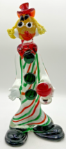 Vintage Murano Art Glass Italy Clown Figurine U159 - £111.88 GBP