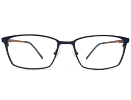 MODO Eyeglasses Frames MODEL 4234 NAVY Blue Brown Rectangular Full Rim 56-17-148 - £87.85 GBP