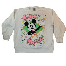 Vintage Early 90s Mickey Mouse Double Graphic crewneck sweater Size Medium - €62,24 EUR