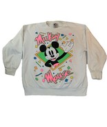 Vintage Early 90s Mickey Mouse Double Graphic crewneck sweater Size Medium - €62,24 EUR