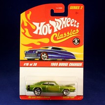 Hot Wheels 1969 Dodge Charger (Green) 2005 Classics 1:64 Scale Series 2 Die Cast - £25.43 GBP