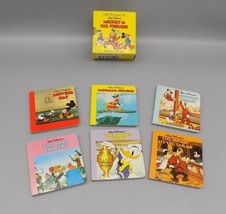 Mickey &amp; His Friends Little Treasury 6 Mini Book Set 1986 Walt Disney  - £7.70 GBP