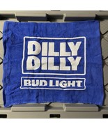 Bud Light Dilly Dilly Promotional Towel 15 x 14 Blue And White Brand New - $18.50 CAD