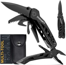 Pohaku Multitool Knife, Pohaku 13 In 1 Pocket Multitool, Multi Tool With... - $31.99