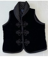 Ralph Lauren Black Quilted Vest Mandarin Collar Youth Girls Toddler Size 5 - $1,118.98 MXN
