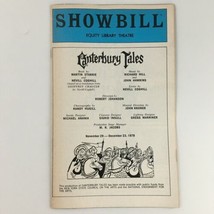 1979 Showbill Equity Library Theatre Canterbury Tales Earl McCarroll Dav... - £22.51 GBP