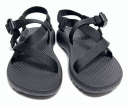 Womens Black Flat Chaco Slip on Adjustable Strap Sandals size 8 - £19.53 GBP