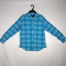 New Button Down Womens Shirt, Blue, By North River, Size Large - £15.12 GBP