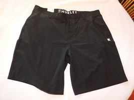 Men&#39;s Hurley Board Shorts Swim Short Size 40 Hybrid Walkshort Black NWT - £23.20 GBP