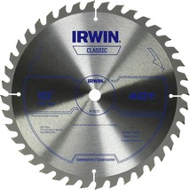 IRWIN Circular Saw Blade Carbide Wood Cutting 10 in 40-Tooth 4 TPI Pack ... - £57.26 GBP