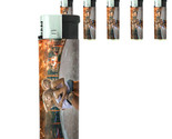Tattoo Pin Up Girls D38 Lighters Set of 5 Electronic Refillable Butane  - $15.79