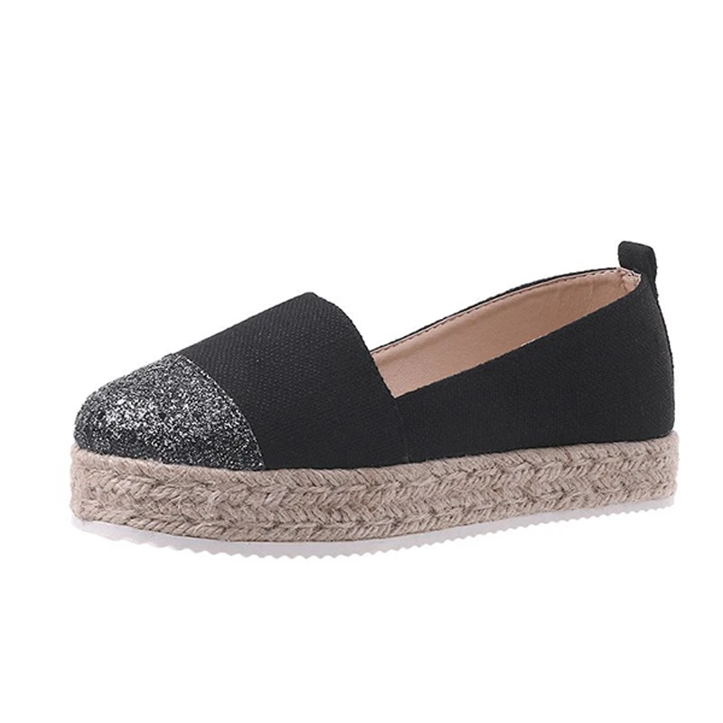 MCCKLE Woman Espadrilles Women&#39;s Loafers for Women 2024 Slip On Shallow Weave Fl - £124.55 GBP