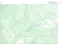 Bowers Peak, Colorado 1967 Vintage USGS Topo Map 7.5 Quadrangle Topographic - £18.88 GBP