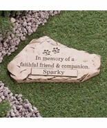 Personalized Pet Memorial Garden Stone NAME Dog Puppy Cat 3D Grave Marke... - $40.32