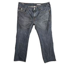 True Religion Jeans Mens 42 Blue Originals Ricky Straight Leg Denim Made... - $65.83