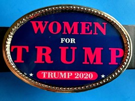 &quot;TRUMP&quot; WOMEN FOR TRUMP 2020 Epoxy Belt Buckle  - KEEP AMERICA GREAT  - ... - £13.11 GBP