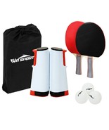 Table Tennis Paddle Set With Retractable Net,Play Anywhere Ping Pong Net... - $49.99