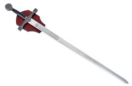 Munetoshi 41&quot; Excalibur Medieval Crusader Knight Sword with Plaque Cosplay Costu - £55.37 GBP