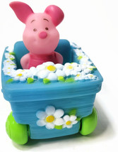 Adorable Rolling Piglet Disney Babies Toy Car Blue w/flowers Plastic vin... - £6.36 GBP