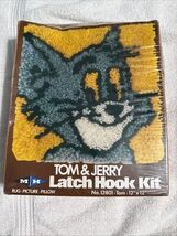 An item in the Crafts category: Vintage Tom & Jerry Latch Hook Kit No. 12801 Tom Cat 12”x12” MH Yarns 1980 USA