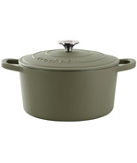 Crockpot Artisan 7 Quart Enameled Cast Iron Dutch Oven in Matte Green - $161.32 CAD