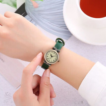 „WOMEN WATCH“ Vintage-Römerzifferntisch aus Rindsleder - $9.88+
