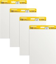 Post-it Super Sticky Easel Pad, 25 in x 30 in, White, 30 Sheets/Pad, 4 P... - £76.75 GBP